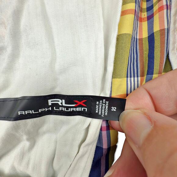 RLX Ralph Lauren Men's 32 Plaid Madras Performance Golf Wicking Stretch Shorts - Picture 5 of 7